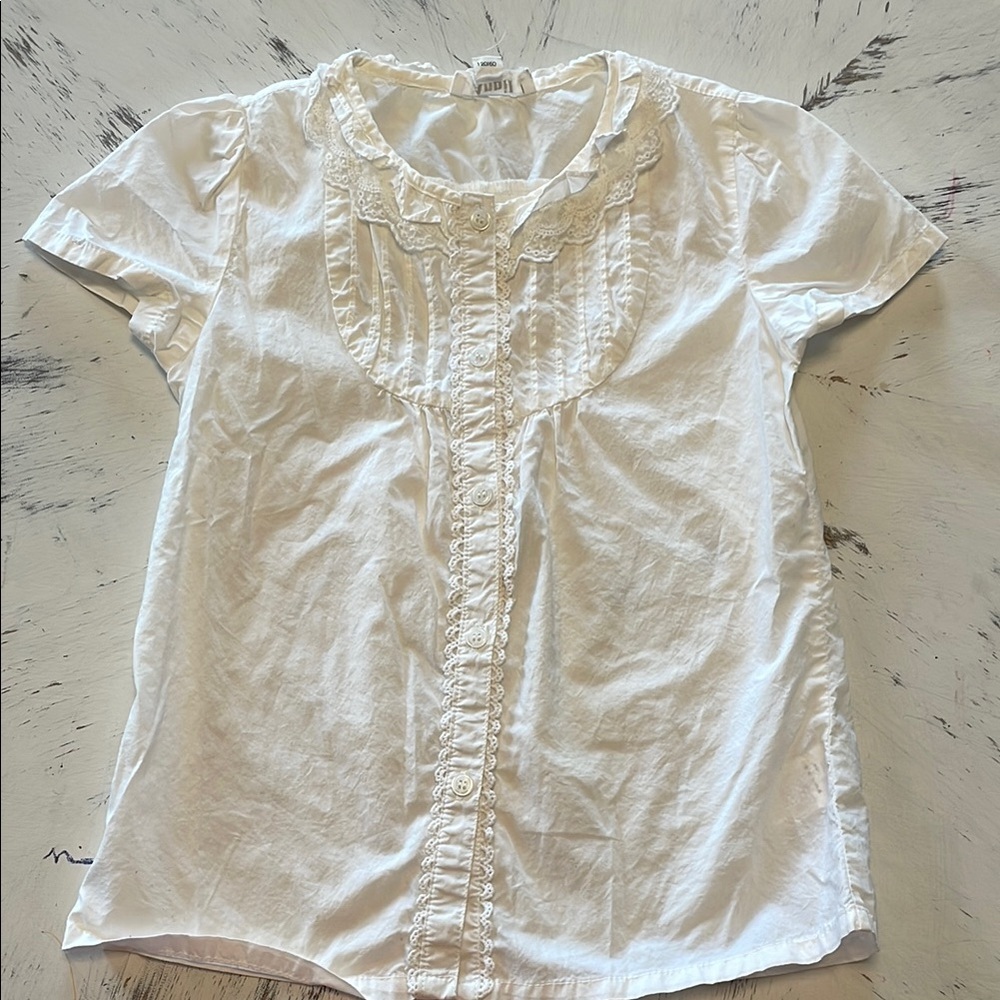 White 5T 100% cotton Blouse shirt